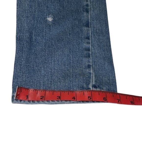 Hollister Mens Distressed Skinny Jeans W34 X L32 Blue Denim Cotton Blend - Picture 14 of 15